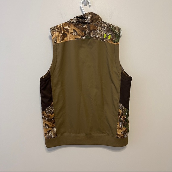 Under Armour Men’s Size L Camo Vest Real Tree with Neon Accents Scent Control - Picture 2 of 11